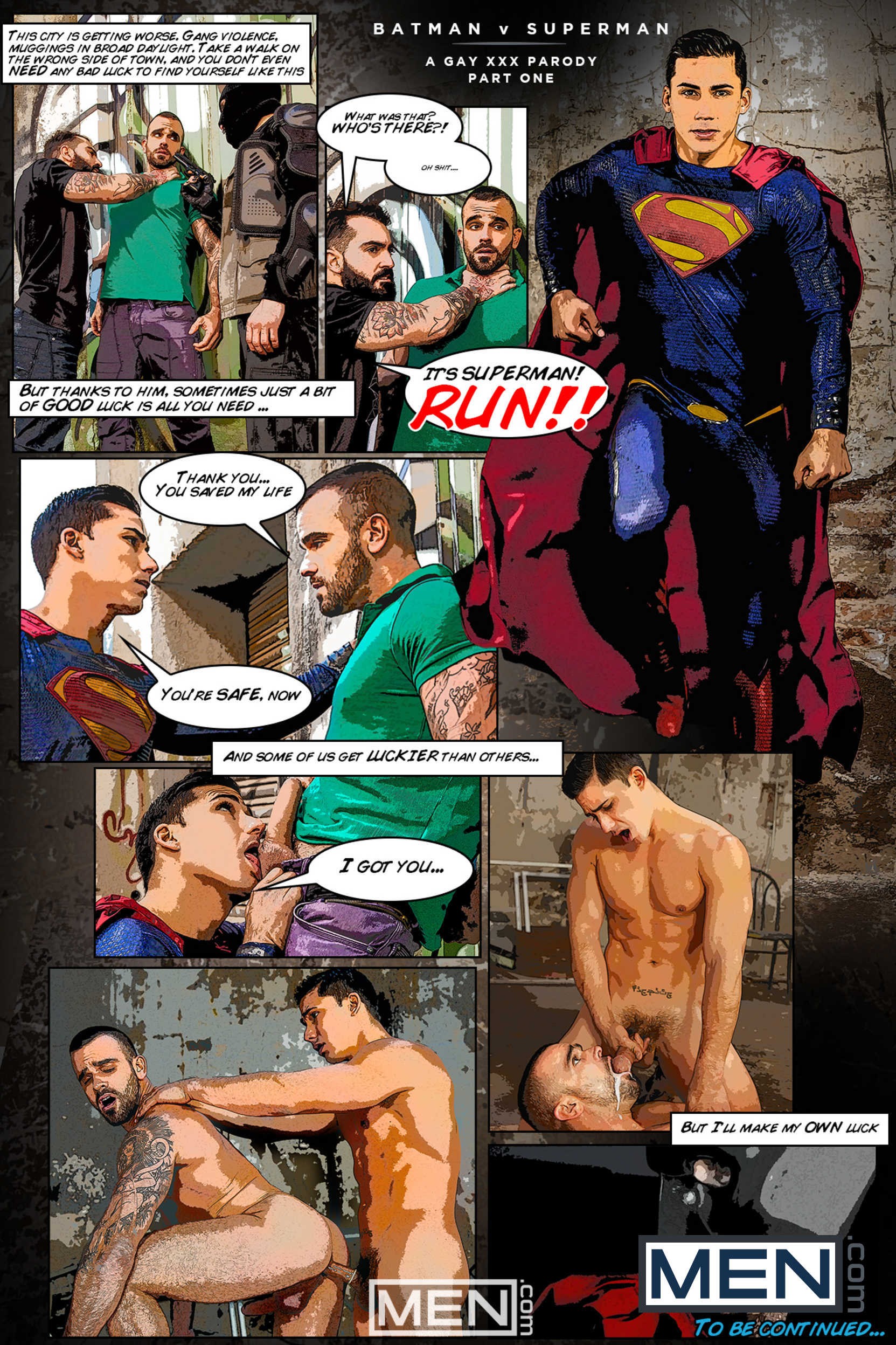 Superman et Batman porno gay les filles essaient le sexe anal