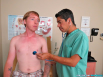 Redhead Anal Probe from College Boy Physicals - Doctor Exams
