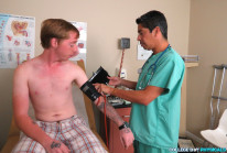 Redhead Anal Probe from College Boy Physicals - Doctor Exams